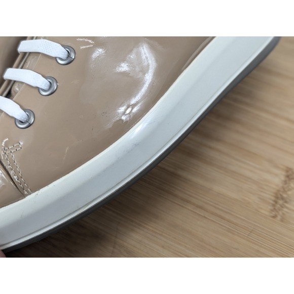 Ecco Soft 7 Womans 8 Shoes Patent Leather Platform Cap‎ Toe Slip On Sneakers - Picture 14 of 16